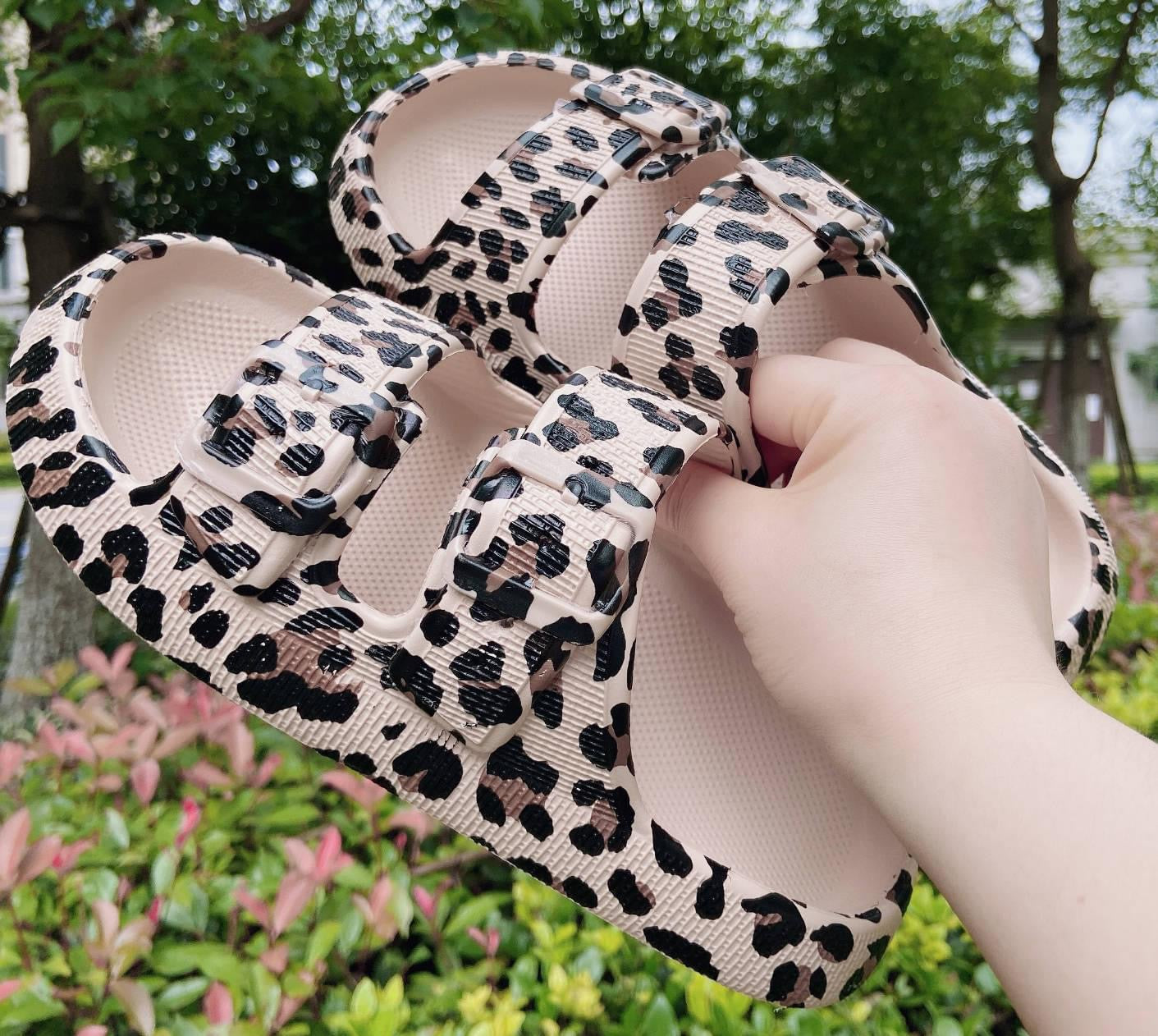 BOUTIQUE PREORDER: Leopard Cloud Sandals