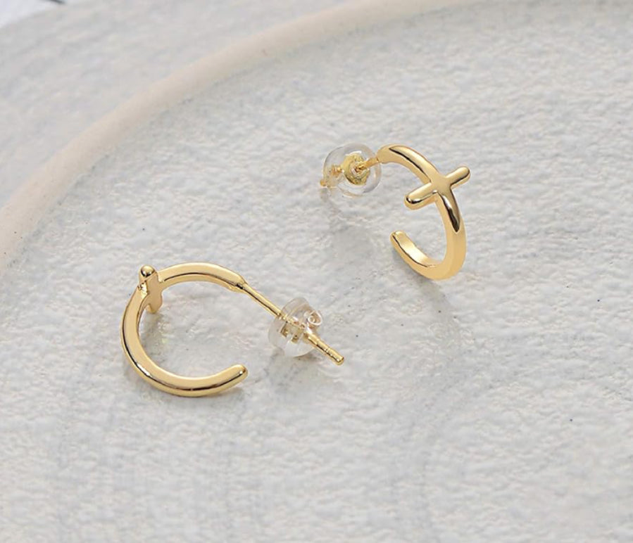 Preorder: Faith Cross Hoops