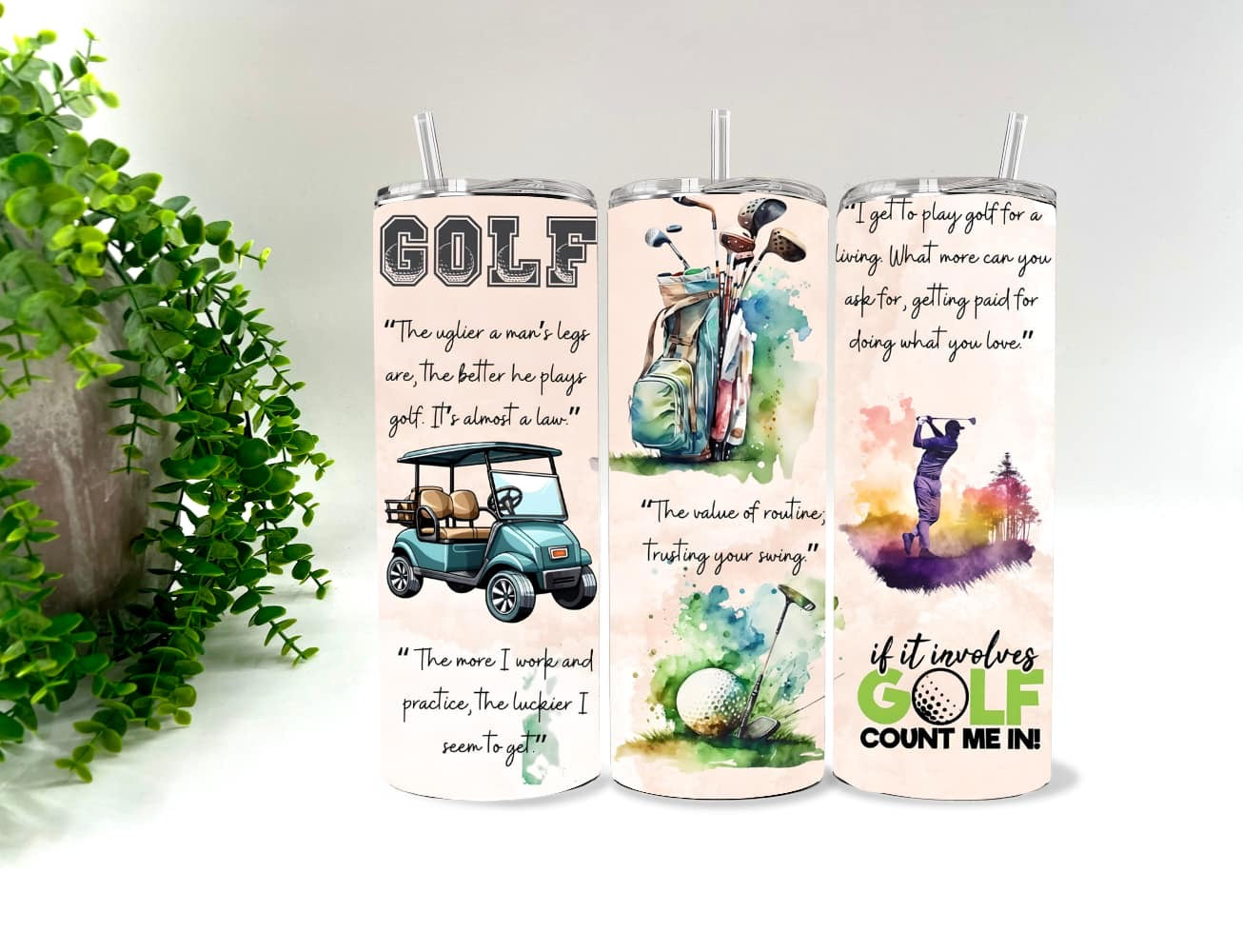 GOLF WORDS - 20 oz Tumbler