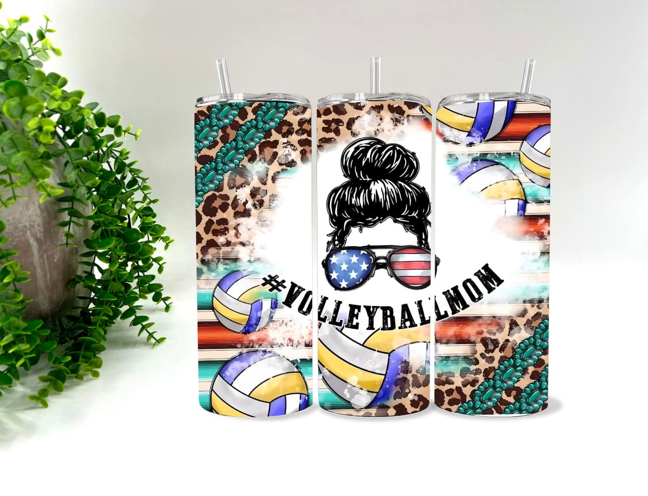 VOLLEYBALL MOM - 20 oz Tumbler