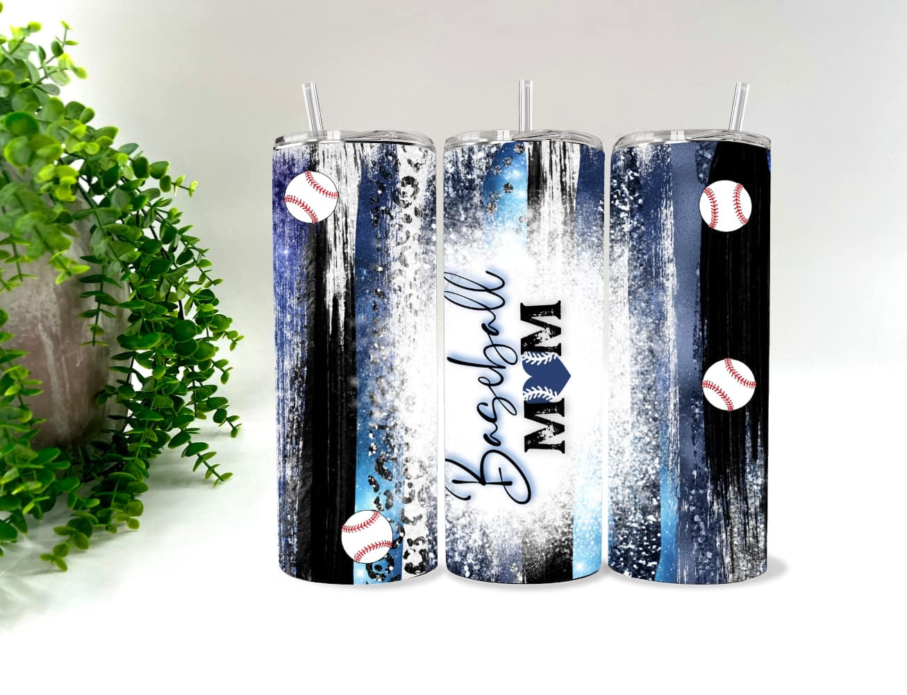 Baseball Mom paint strokes - 20 oz Tumbler