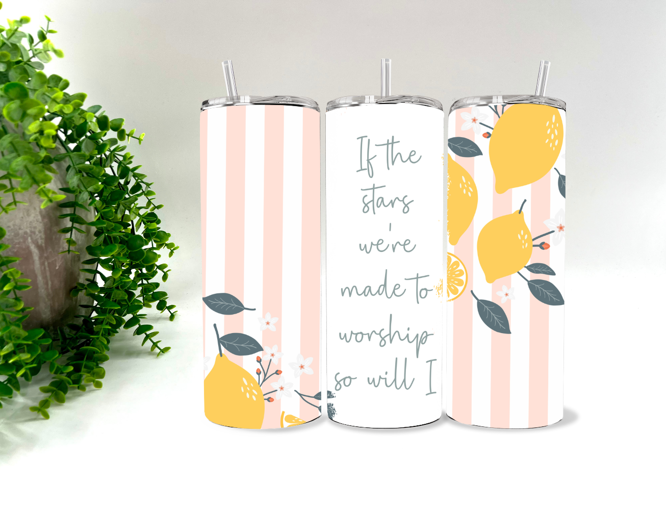 If the stars were made to worship so will i - 20 oz Tumbler