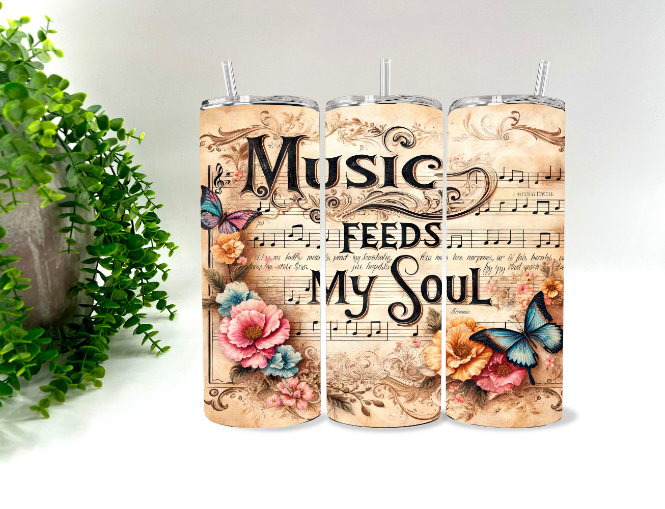 Music Feeds The Soul - 20 oz Tumbler