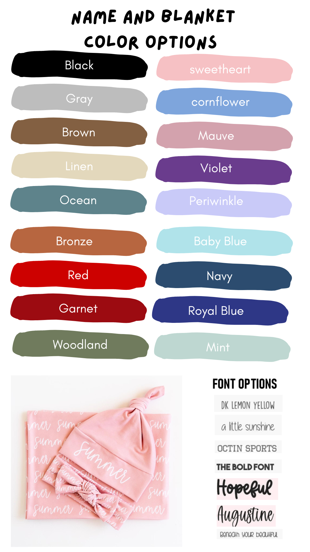 PREORDER: Repeating 3-Piece Blanket and Bow/Hat Set 9.2.25