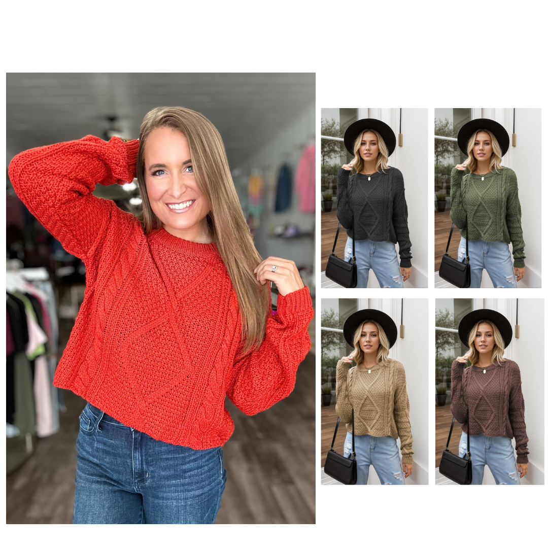 PREORDER: The Charlotte knit sweater 10.27.25