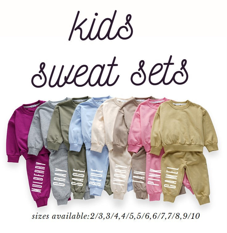 PREORDER: Channing Kids sweat set 9.2.25