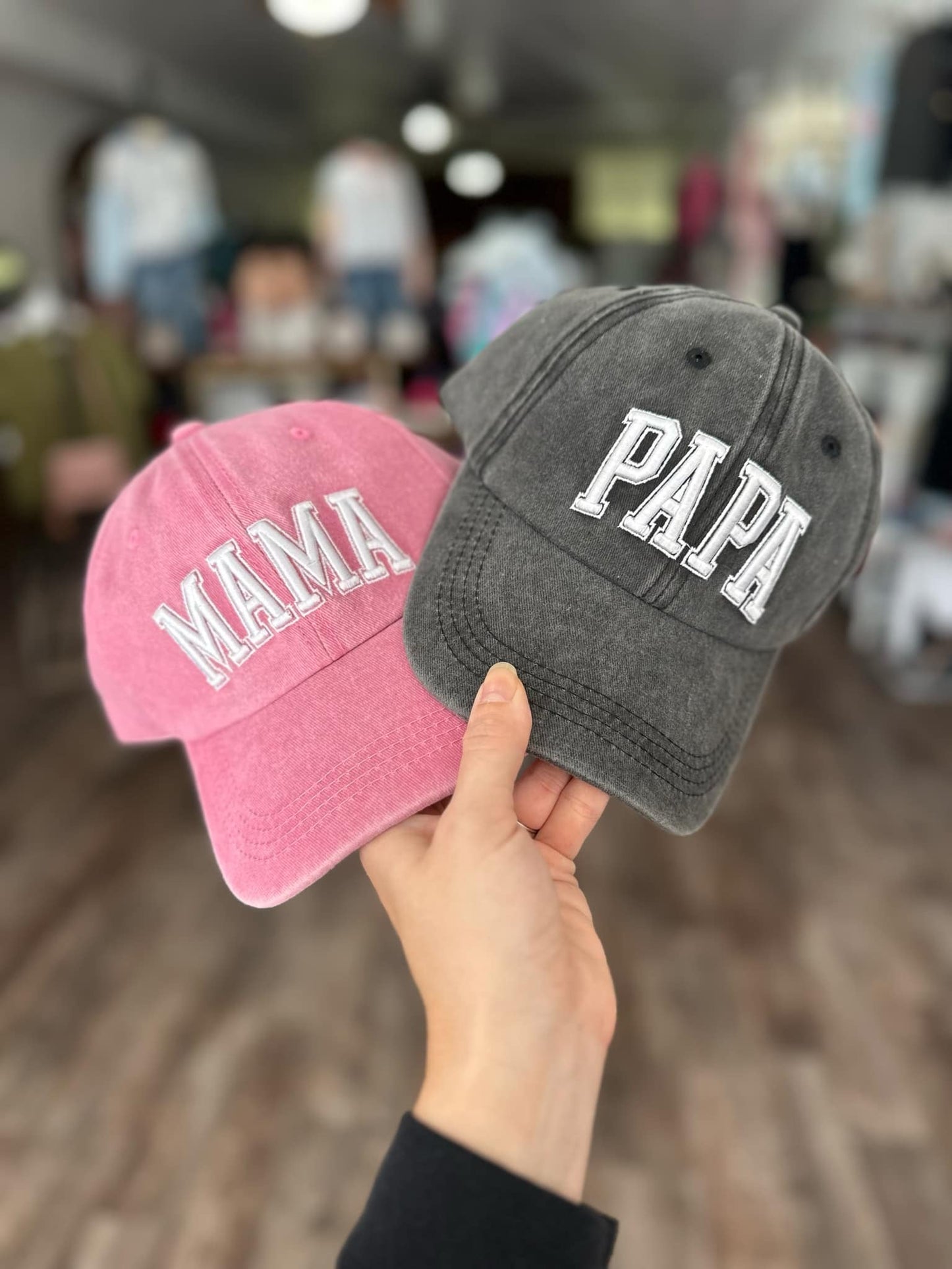 PREORDER: Cotton Embroidered Mama, Papa & Mini Hats 5.19.25