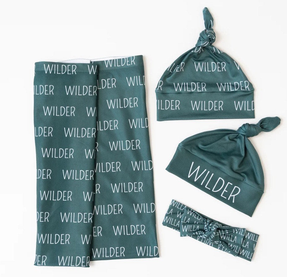 PREORDER: Repeating 3-Piece Blanket and Bow/Hat Set 9.2.25