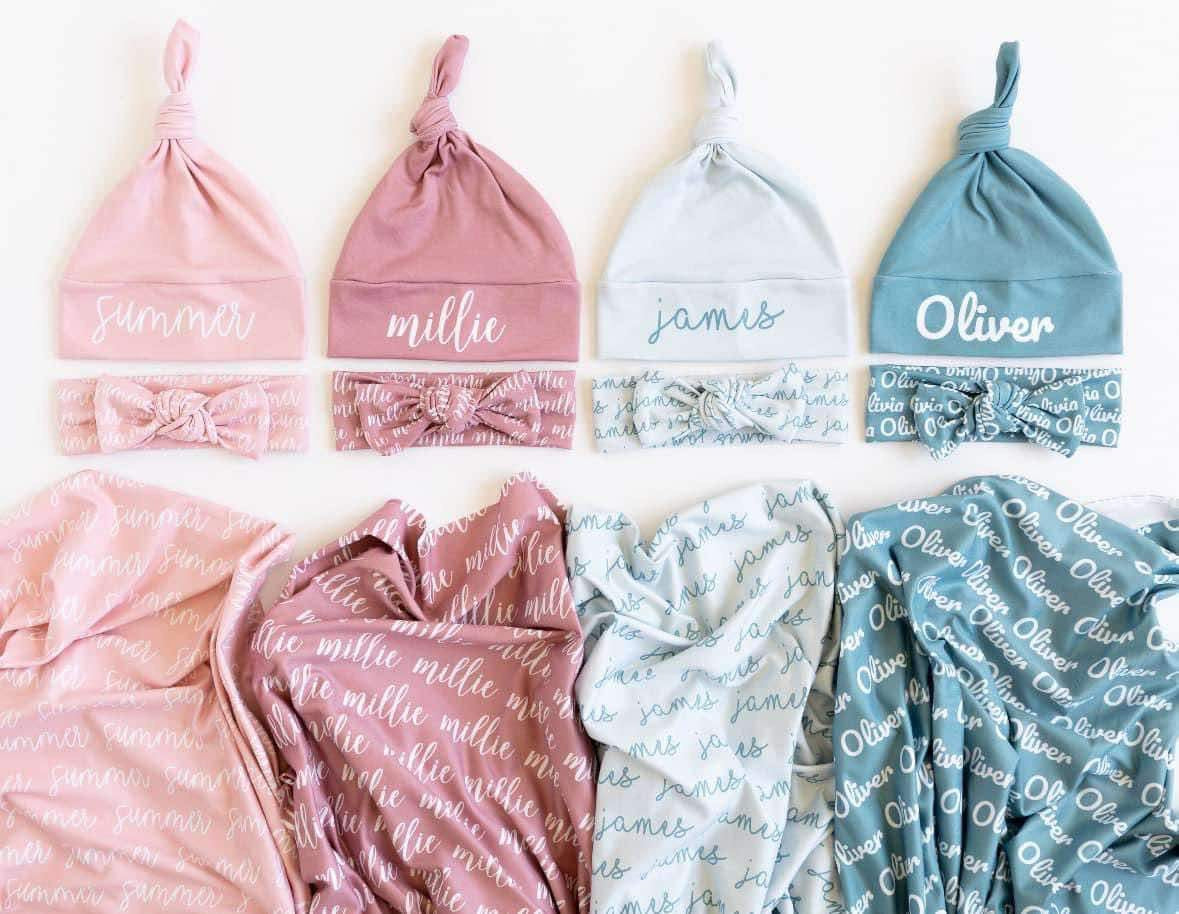 PREORDER: Repeating 3-Piece Blanket and Bow/Hat Set 9.2.25