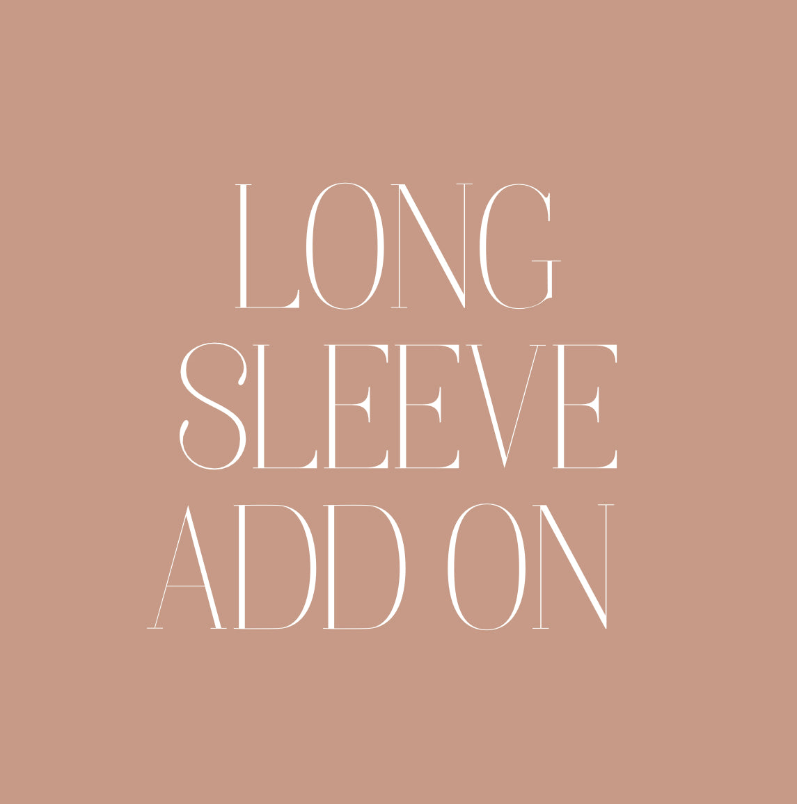 Long Sleeve Add On