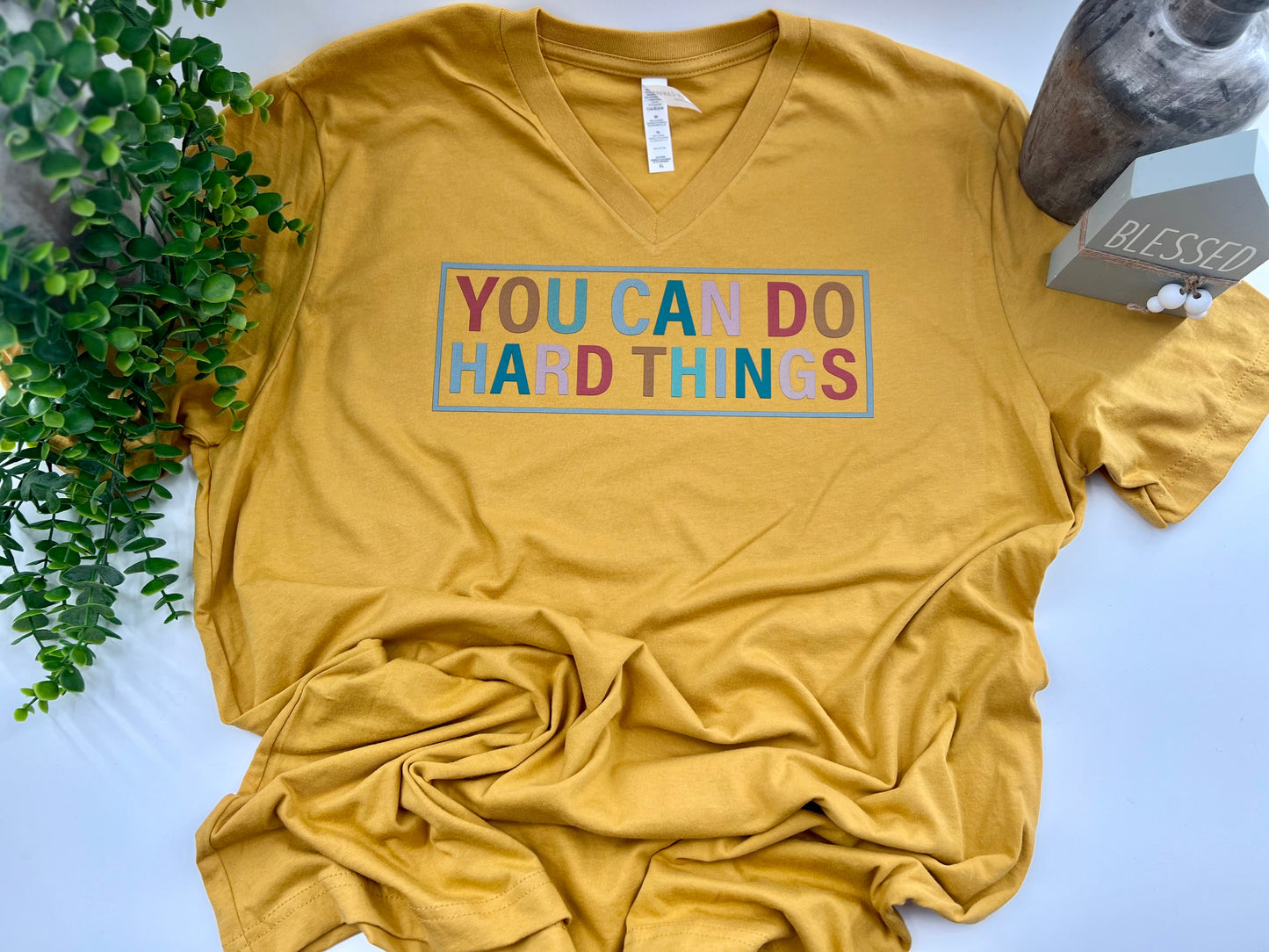 You Can Do Hard Things Boxed - Custom Tee