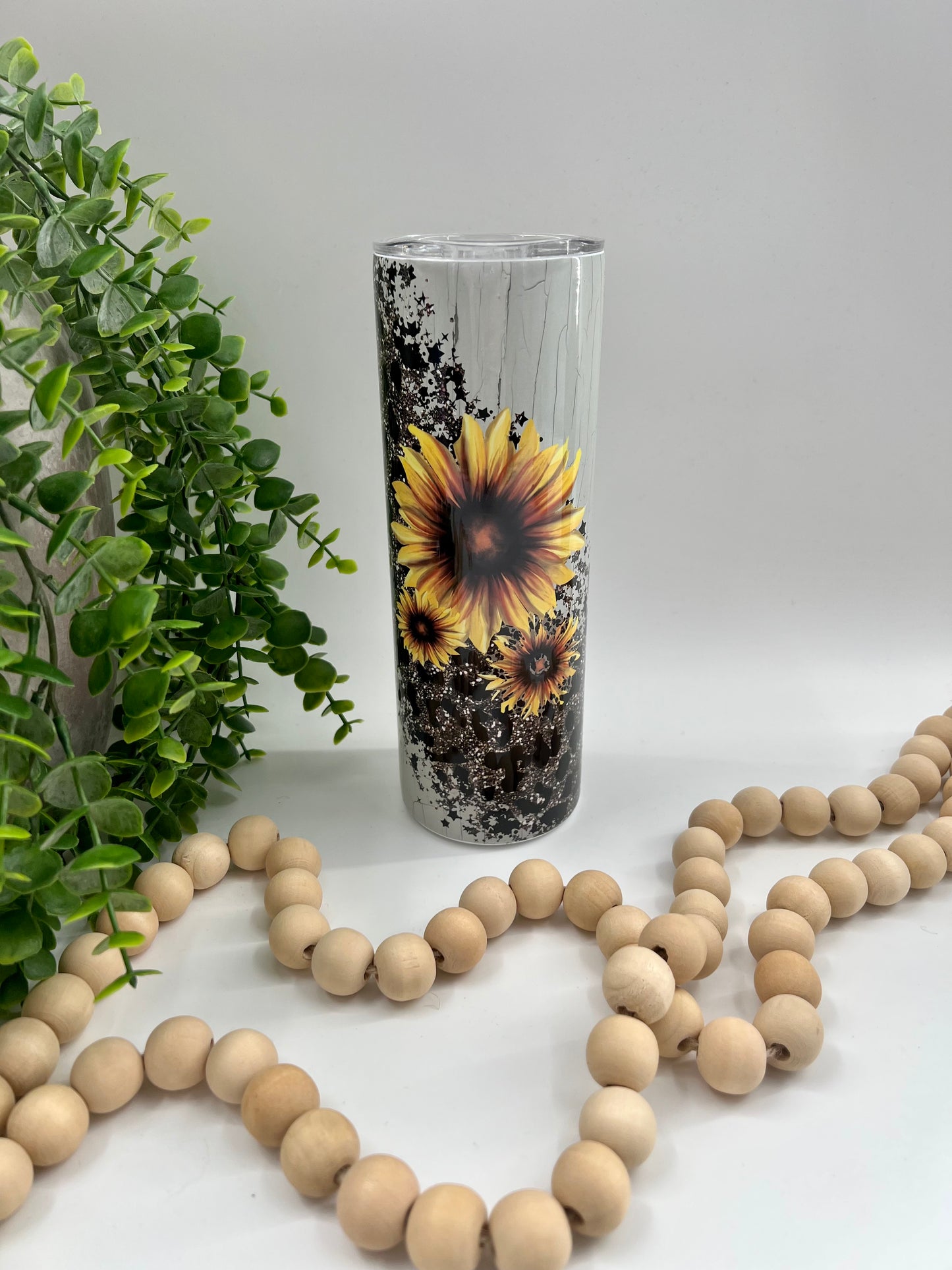 Leopard Sunflower - 20 oz Tumbler