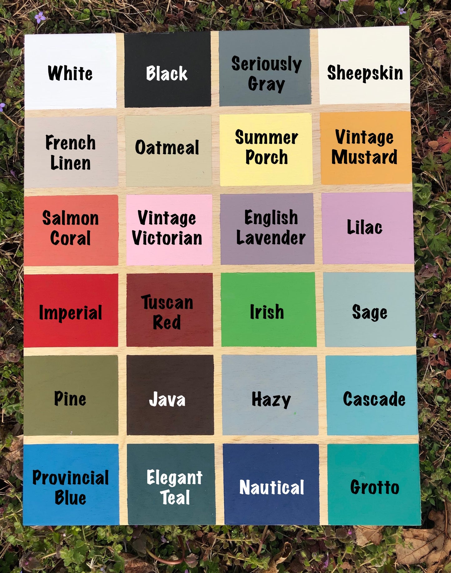 Painted & Stained Blank Sign - Framed