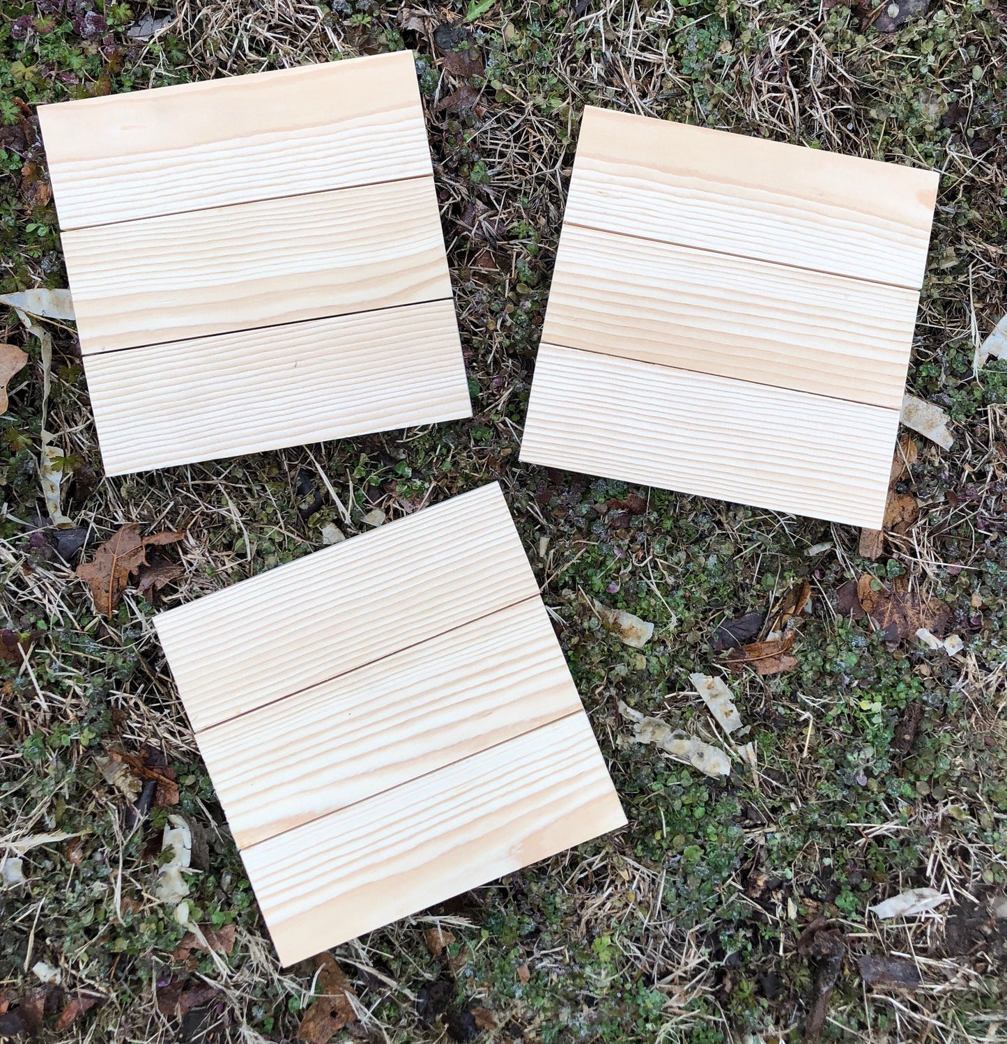 Blank Wood Sign - 3 Horizontal Pallet