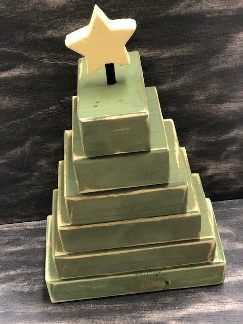 Stacked 2x4 Tree - Painted