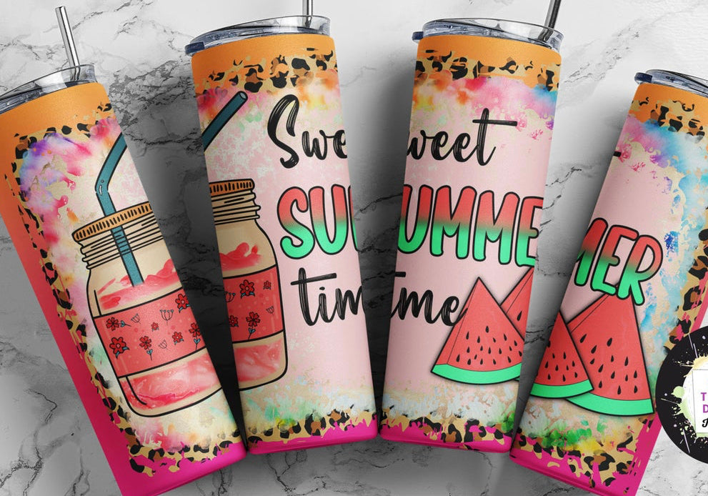 Sweet Summertime Watermelon - 20 oz Tumbler