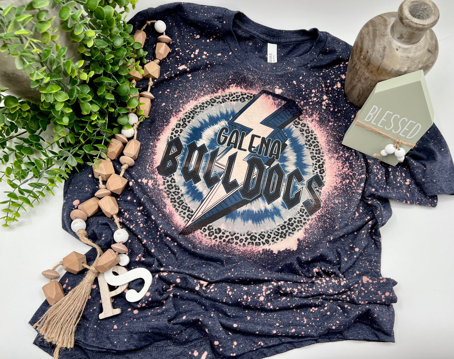 Galena Bulldogs Circle Bolt - Custom Tee