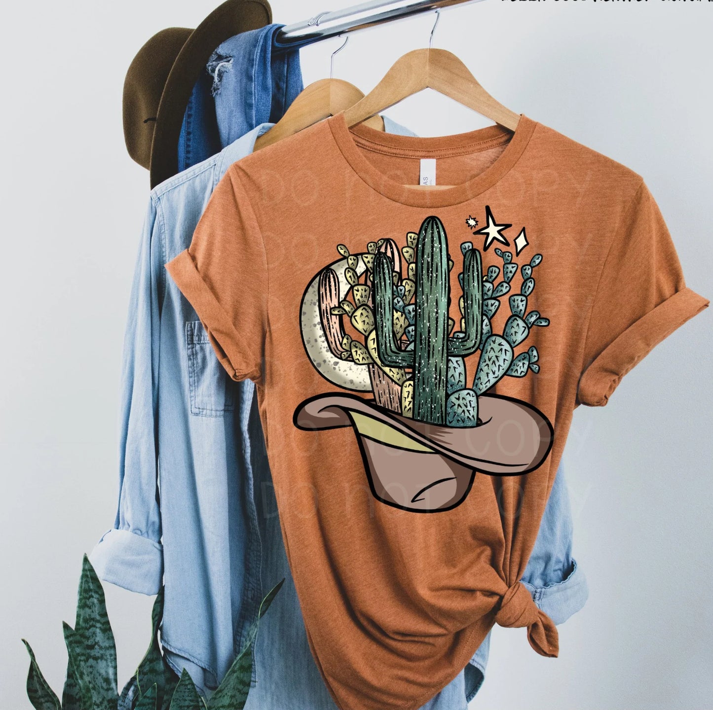 #25 - ONE LEFT - Cactus Cowboy Hat - SCREEN PRINT ONLY
