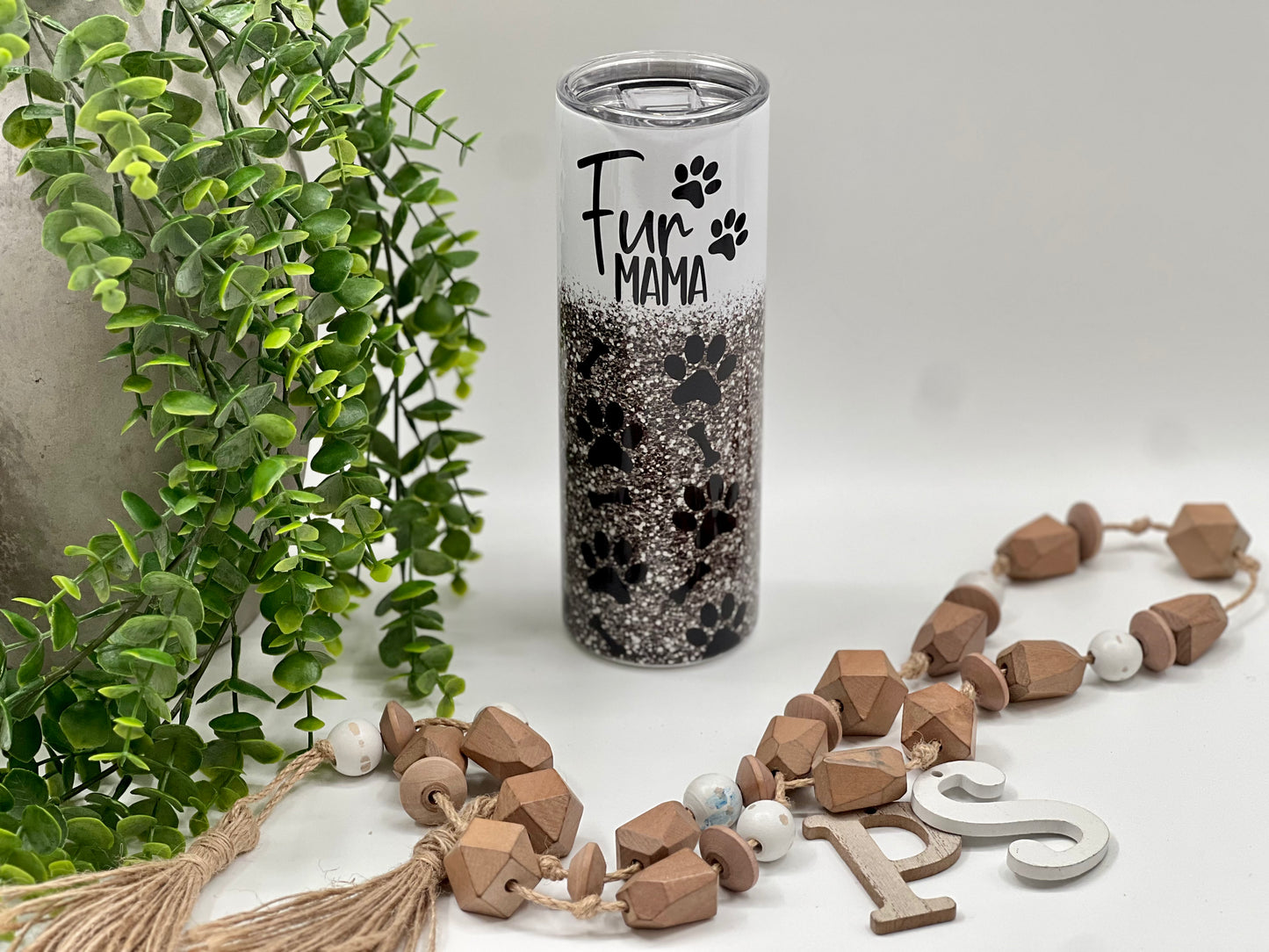 Fur Mama Glitter - 20 oz Tumbler