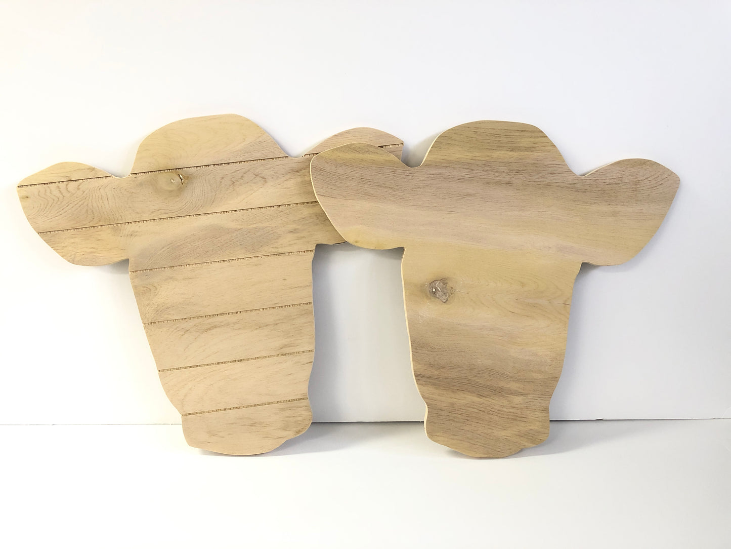 Raw Cow Head Door Hanger - 18”