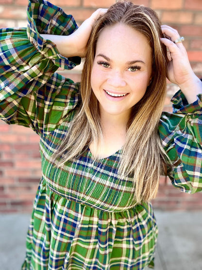 READY TO SHIP: Pretty In Plaid Dress