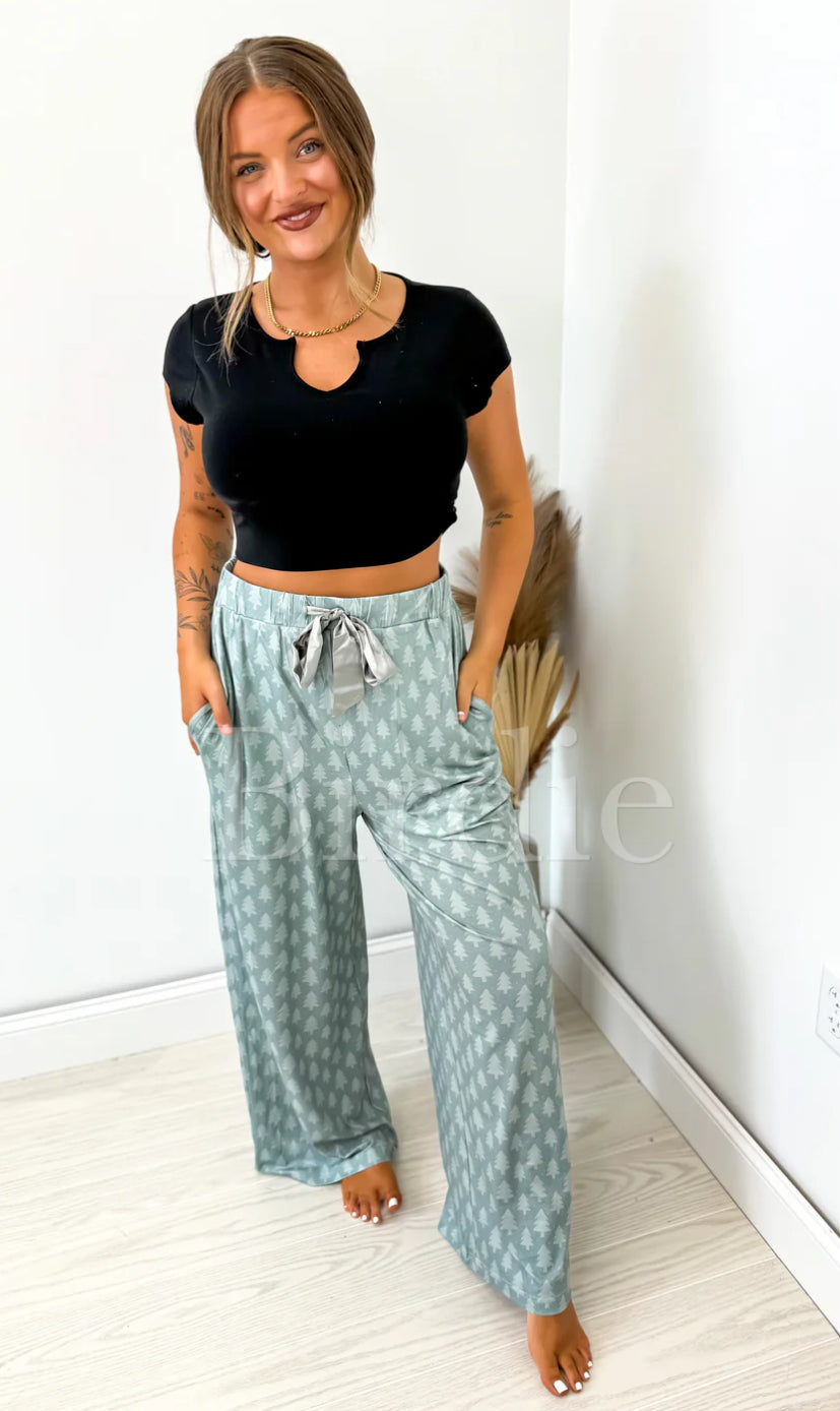 BIRDIE PREORDER Twinkle Tree Pajama Pants with Satin Bow 🔥ETA: OCTOBER🔥