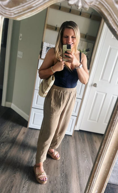 PREORDER: RERUN Harem Jersey Wide Leg Pants 5.12.25