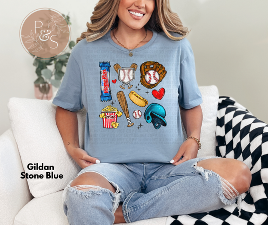 #298 - Baseball Collage - DIRECT TO FILM PRINT ONLY