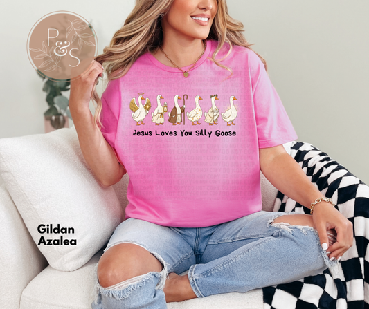 #292 - Jesus Loves You Silly Goose - DIRECT TO FILM PRINT ONLY