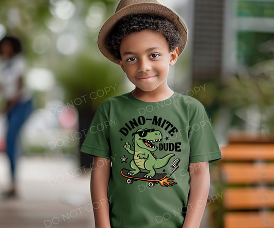 Dino Mite Dude - YOUTH - Custom