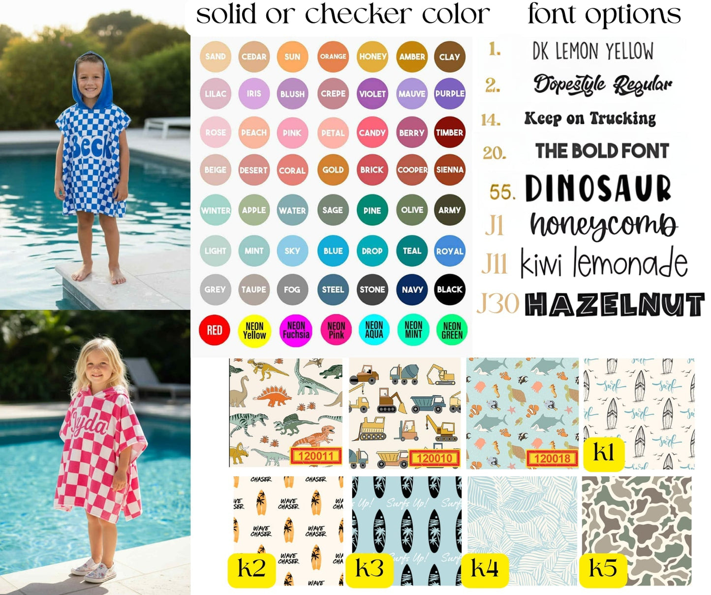 PREORDER: Custom Hooded Towel - Upload Your Own Pattern 1.12.26