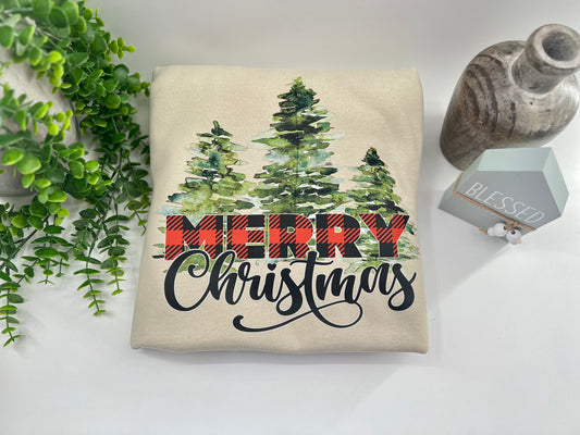 #66 - Merry Christmas With Trees - DIRECT TO FILM PRINT ONLY