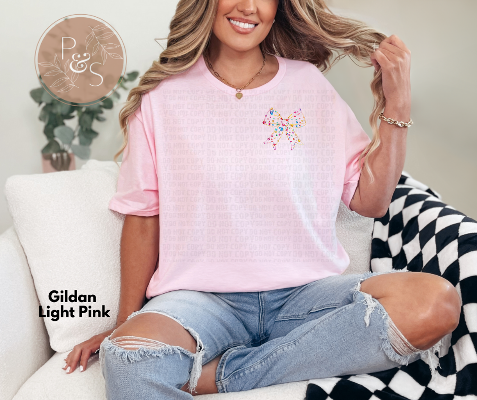 #163 - Coquette Faux Christmas Lights Neon - POCKET - DIRECT TO FILM PRINT ONLY