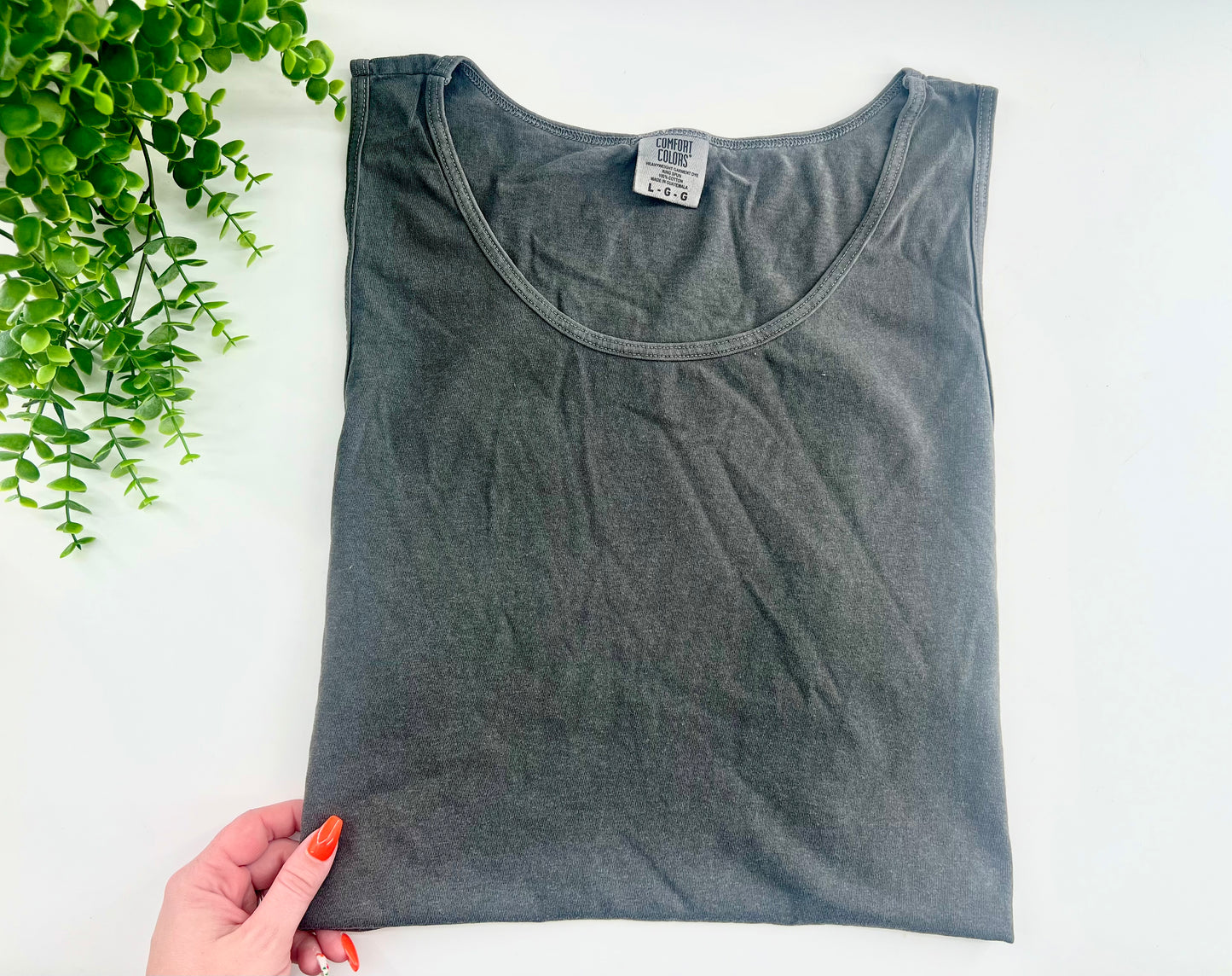 LARGE - Pepper Comfort Colors - Tank