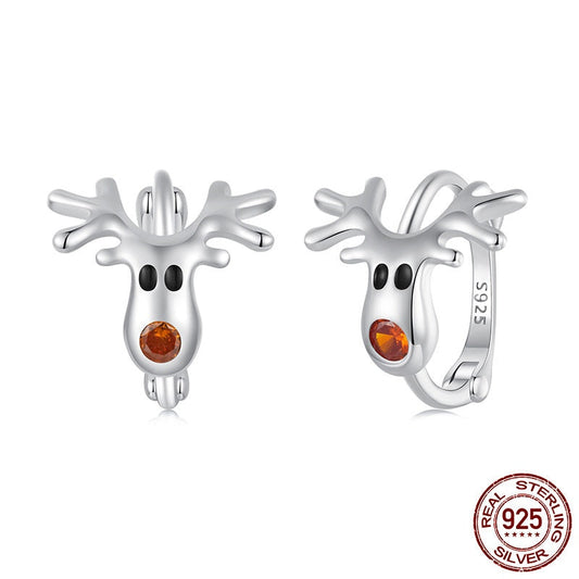 Cute Reindeer Hoops