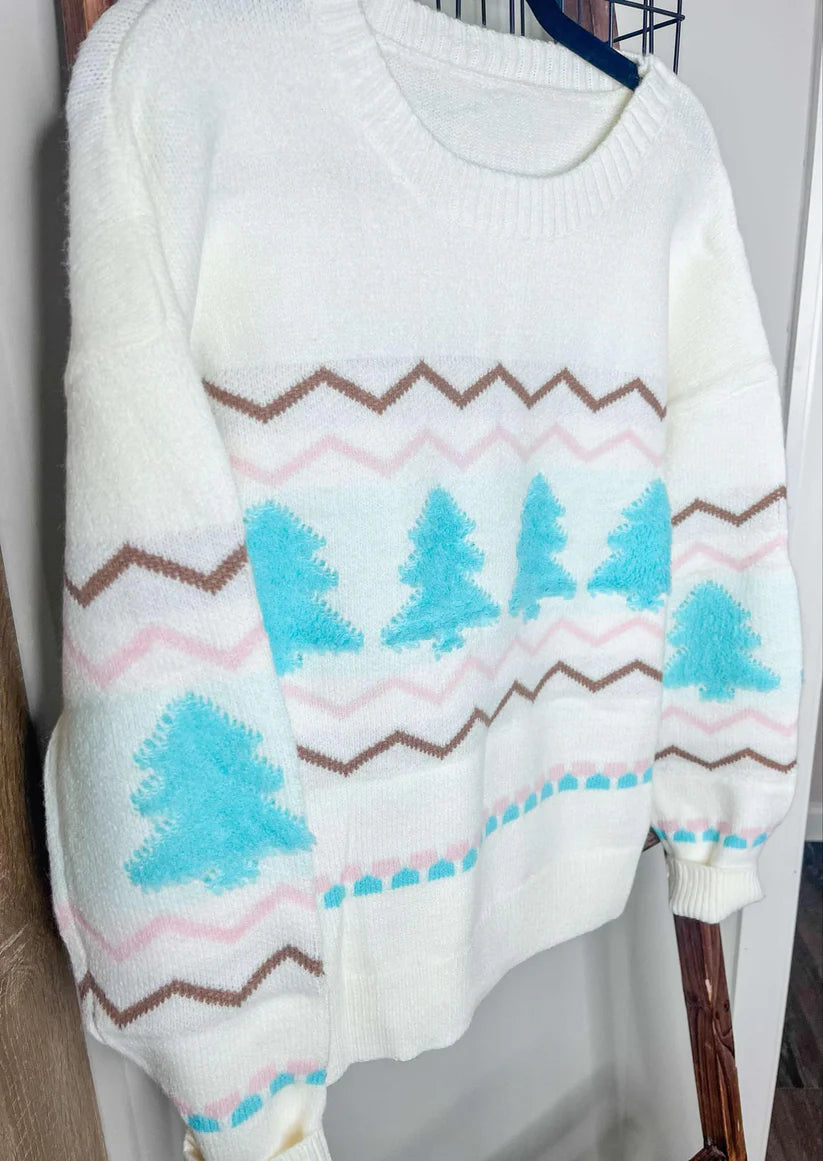 1-2 WEEK TAT: Mint Christma Sweater