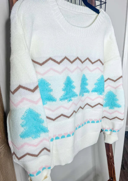 1-2 WEEK TAT: Mint Christma Sweater