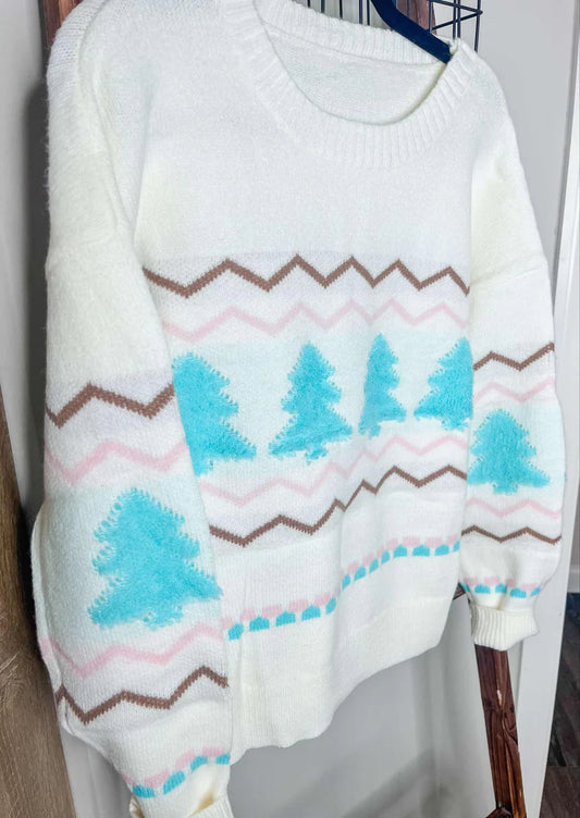 1-2 WEEK TAT: Mint Christma Sweater
