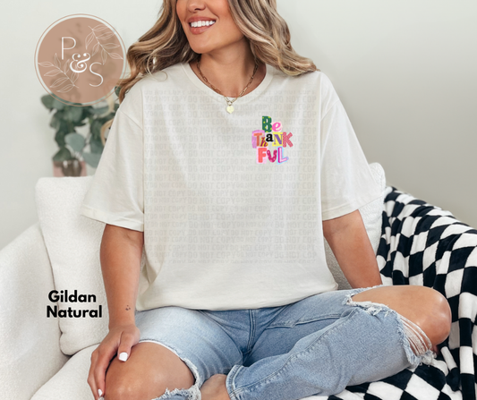 #226 - Be Thankful Doodle - POCKET - DIRECT TO FILM PRINT ONLY