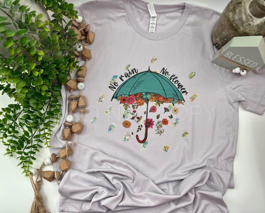No Rain No Flower Umbrella - Custom