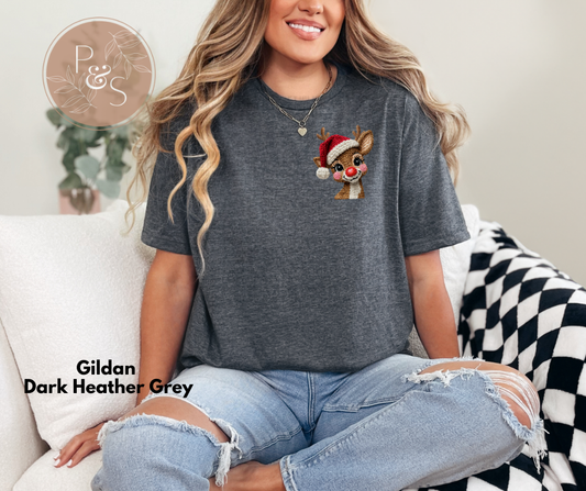 #133 - Rudolph Fuax Crochet - POCKET - DIRECT TO FILM PRINT ONLY