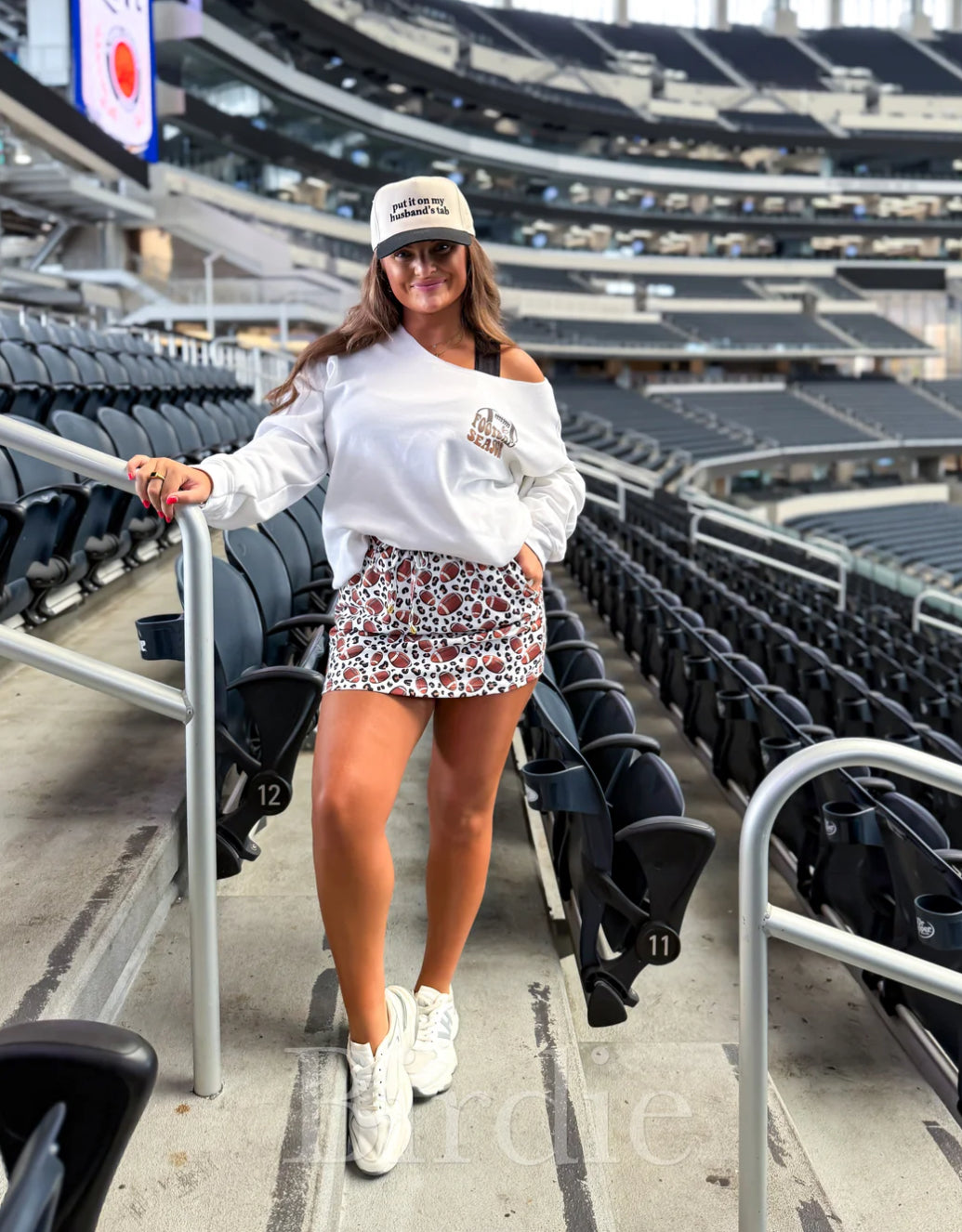 READY TO SHIP: Leopard Football Active Skort