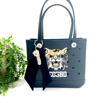 READY TO SHIP: Neosho Wildcats Beaded Keychain