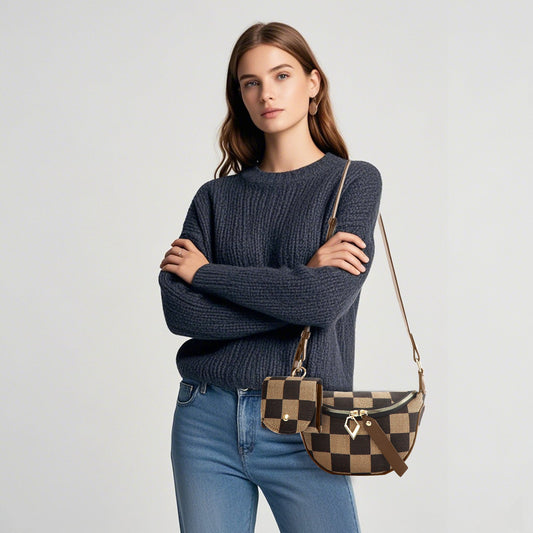 PREORDER: The Jackie Checker Bag with Pouch 5.5.25