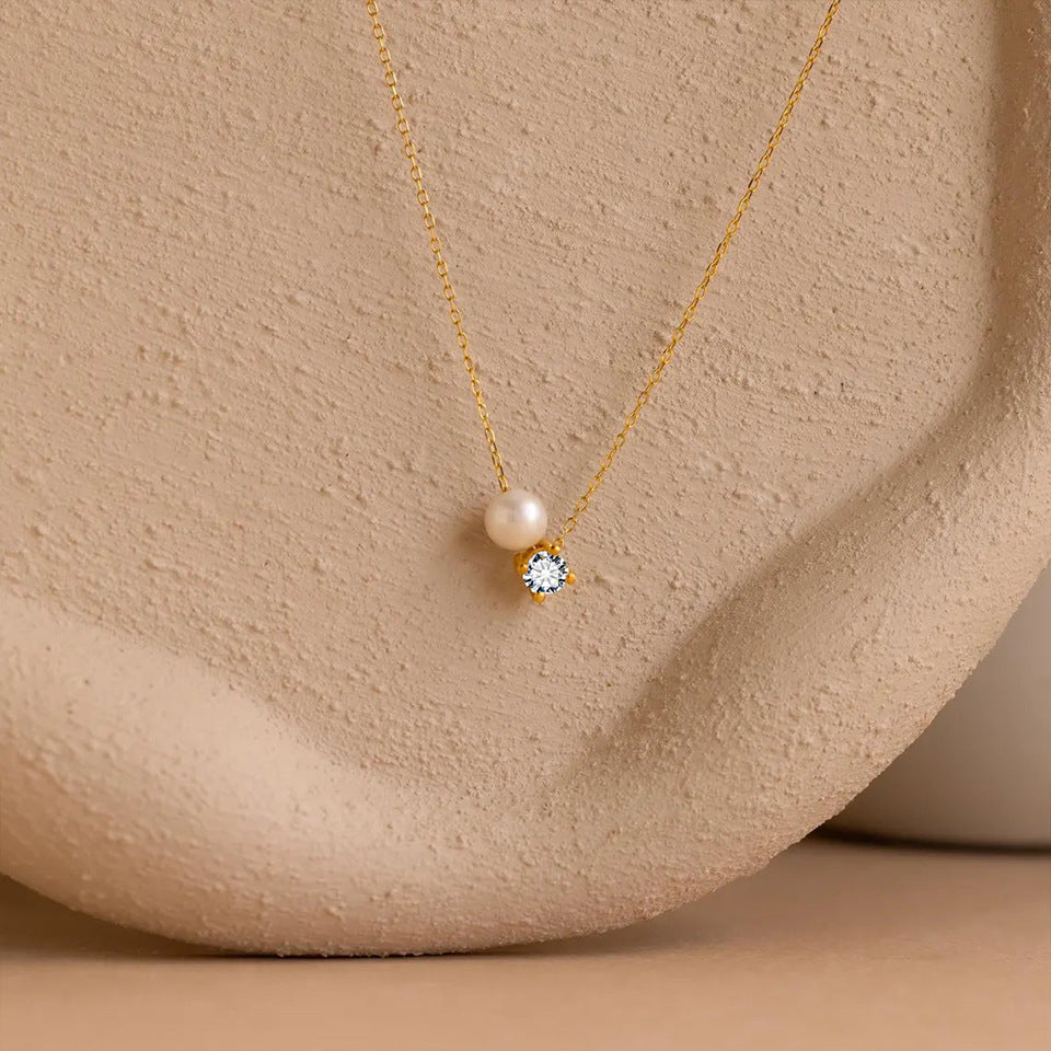 Preorder: Pearl and Birthstone Necklace