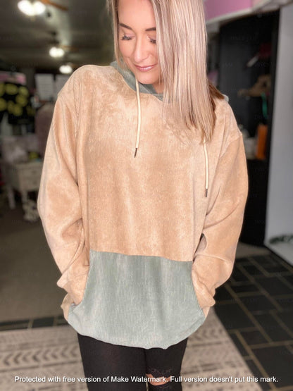 1 WEEK TAT:  THE CHARLIZE CORDUROY HOODIE (FOREVER3AM BRANDED)-
