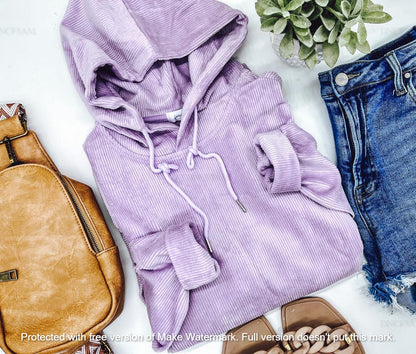 1 WEEK TAT:  THE CHARLIZE CORDUROY HOODIE (FOREVER3AM BRANDED)-