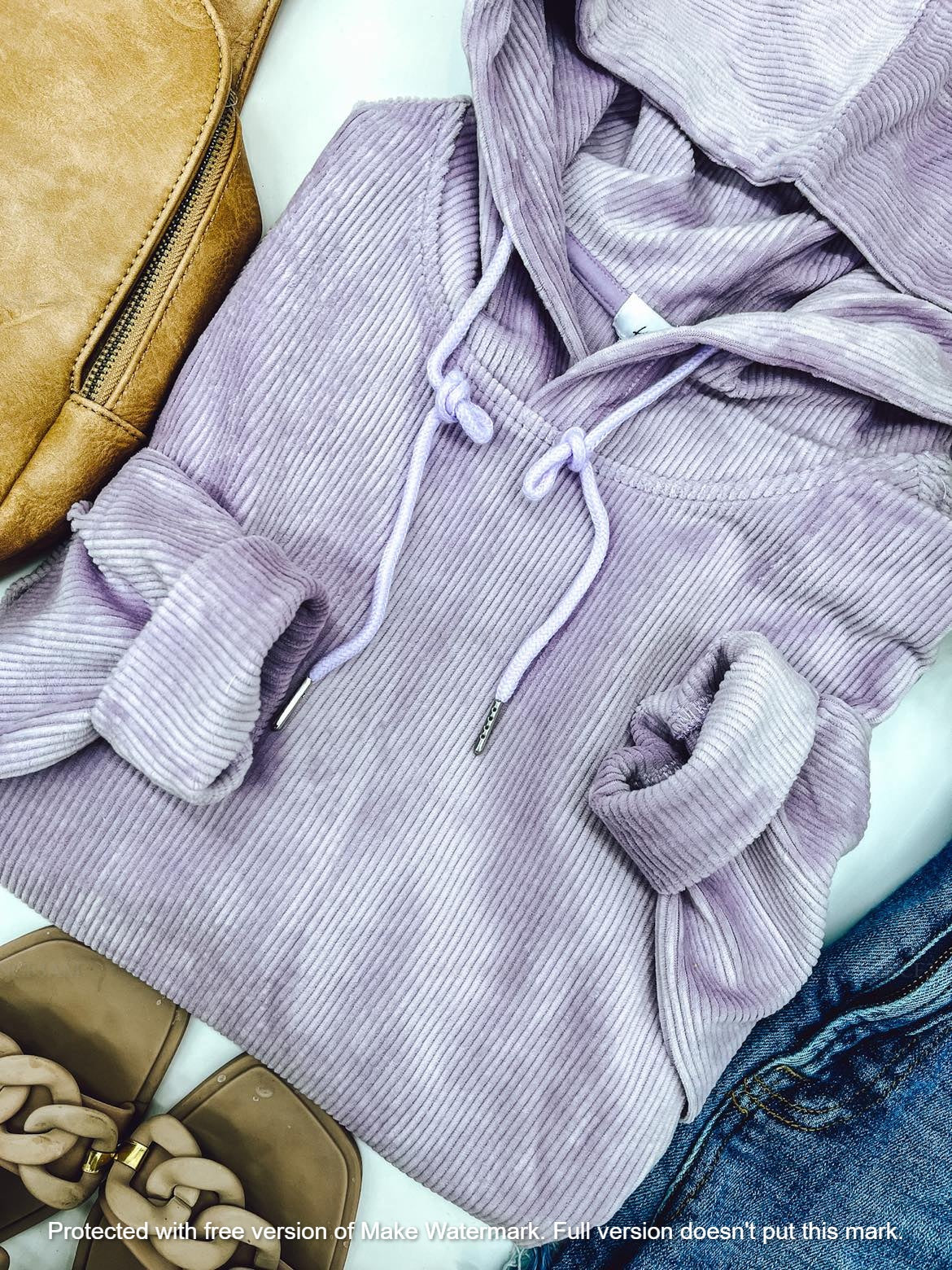 1 WEEK TAT:  THE CHARLIZE CORDUROY HOODIE (FOREVER3AM BRANDED)-