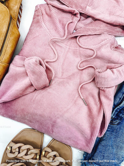 1 WEEK TAT:  THE CHARLIZE CORDUROY HOODIE (FOREVER3AM BRANDED)-