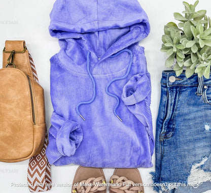 1 WEEK TAT:  THE CHARLIZE CORDUROY HOODIE (FOREVER3AM BRANDED)-